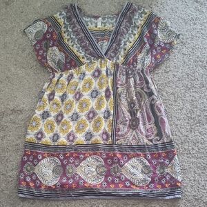 Xhilaration Multicolor Patterned Top